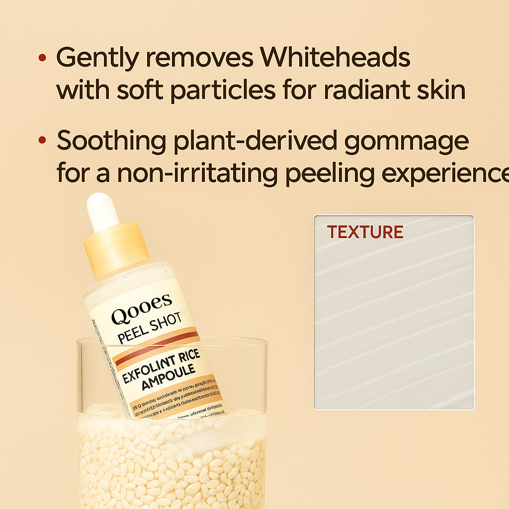 Peel Shot Glow Rice Ampoule Set Brightening Exfoliating Moisturizing Serum - Suitable for all skin types