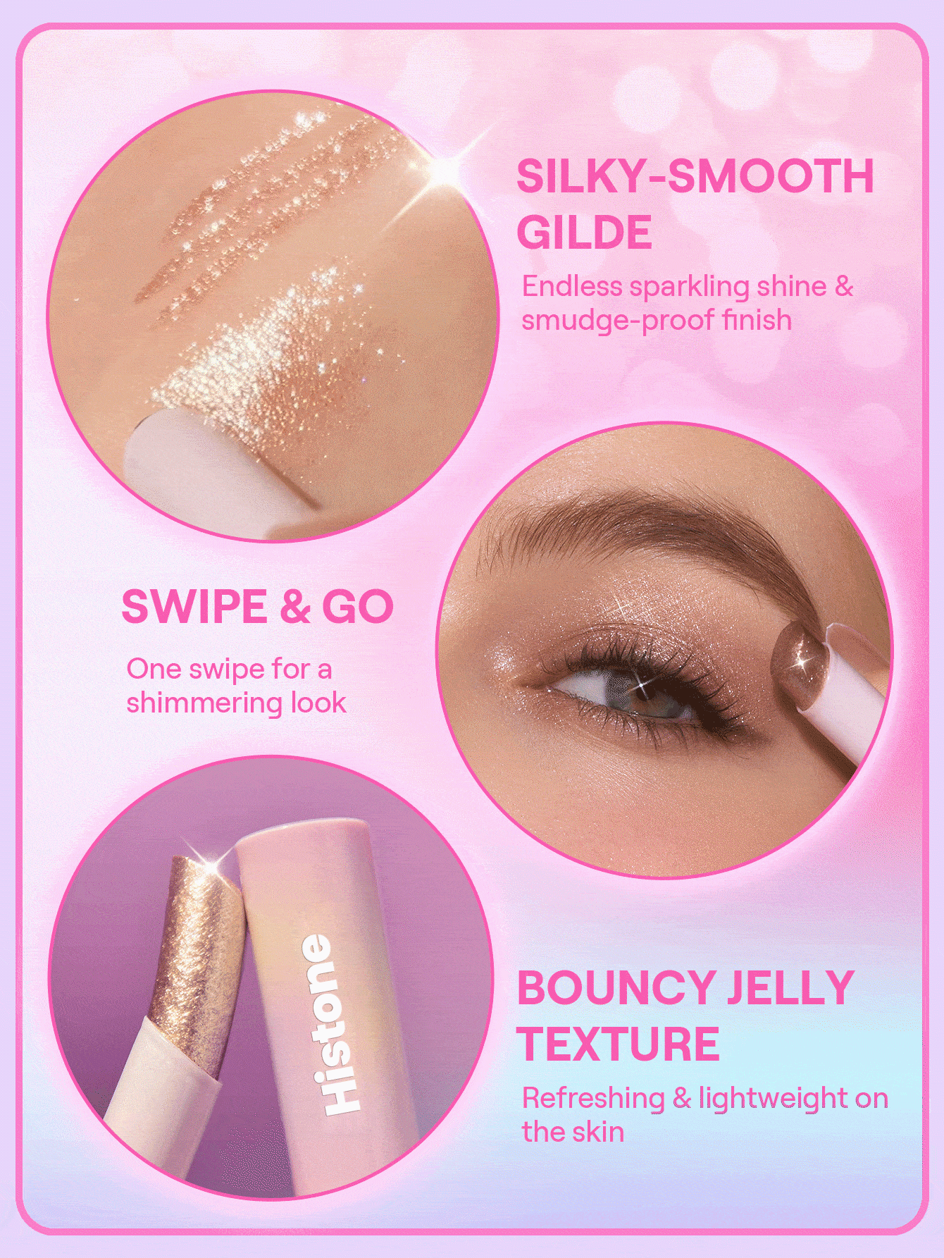 đșLast 3 hours 85% offâ°Starlit Silver Crystal Jelly Glaze Stick â Instant 3-In-1 Glow