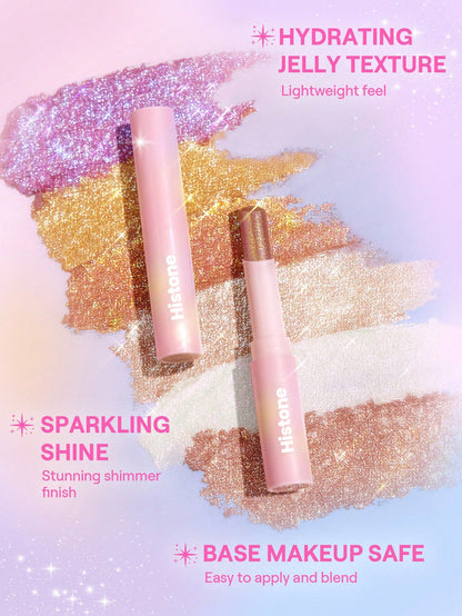 🌺Last 3 hours 85% off⏰Starlit Silver Crystal Jelly Glaze Stick – Instant 3-In-1 Glow