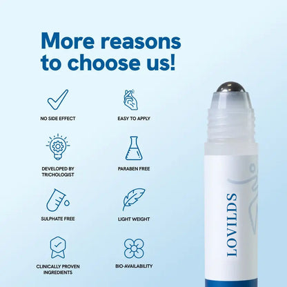 Hair Growth Roll-On Serum – See hair growth in 4 weeks