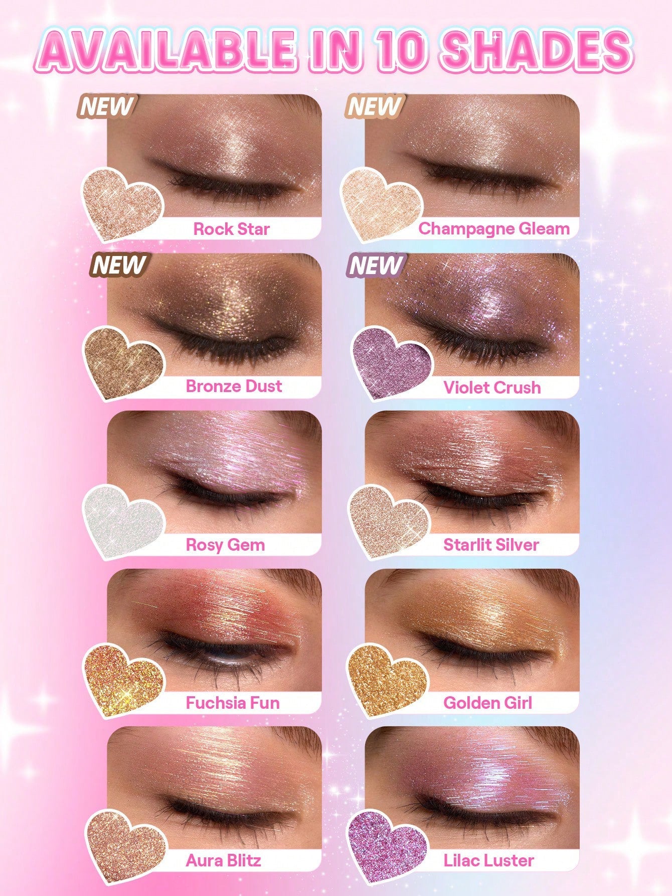 🌺Last 3 hours 85% off⏰Starlit Silver Crystal Jelly Glaze Stick – Instant 3-In-1 Glow